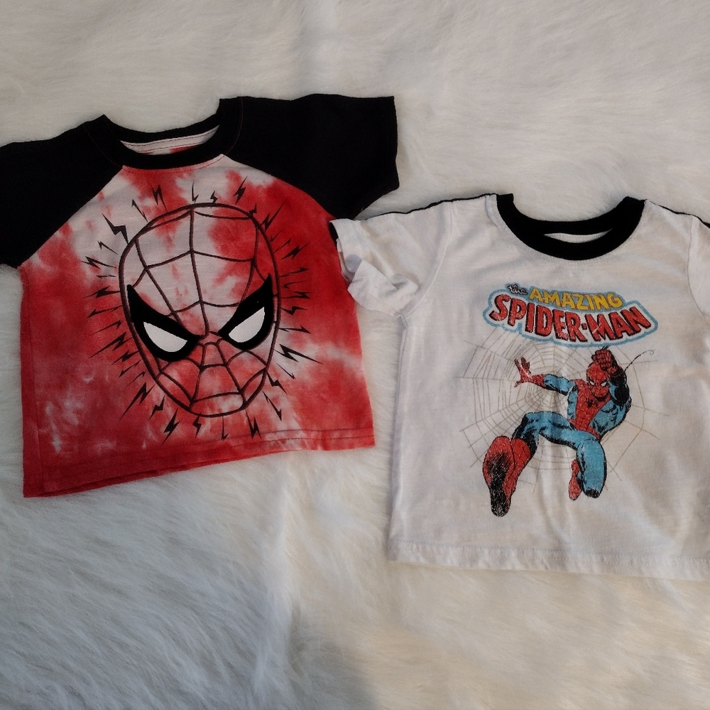 Spider Man tees Size 18 months